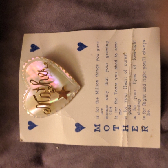 3/15$ Mother Brooch Pin Jewelry Mother Mom Mommy Ma Mama Gift Box Gift Card - Picture 2 of 4